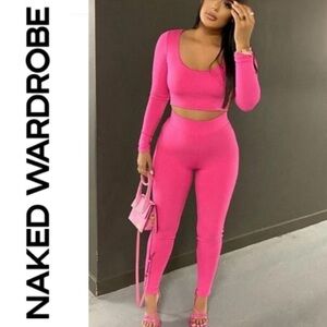 Naked Wardrobe🩷 Raspberry Pink SET🩷 XS | NWT | Snatched line